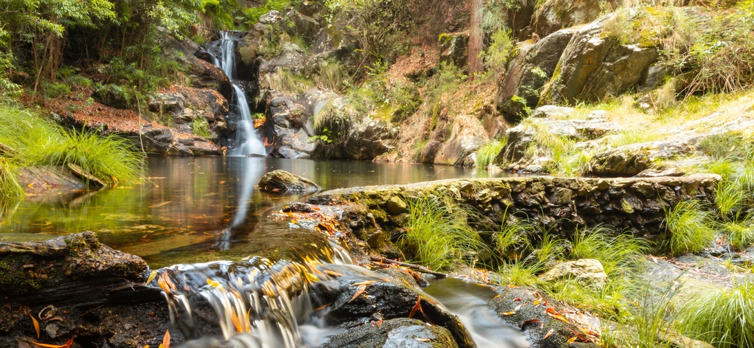 Paredes waterfall, in the village of mortágua, district of Viseu, Portugal