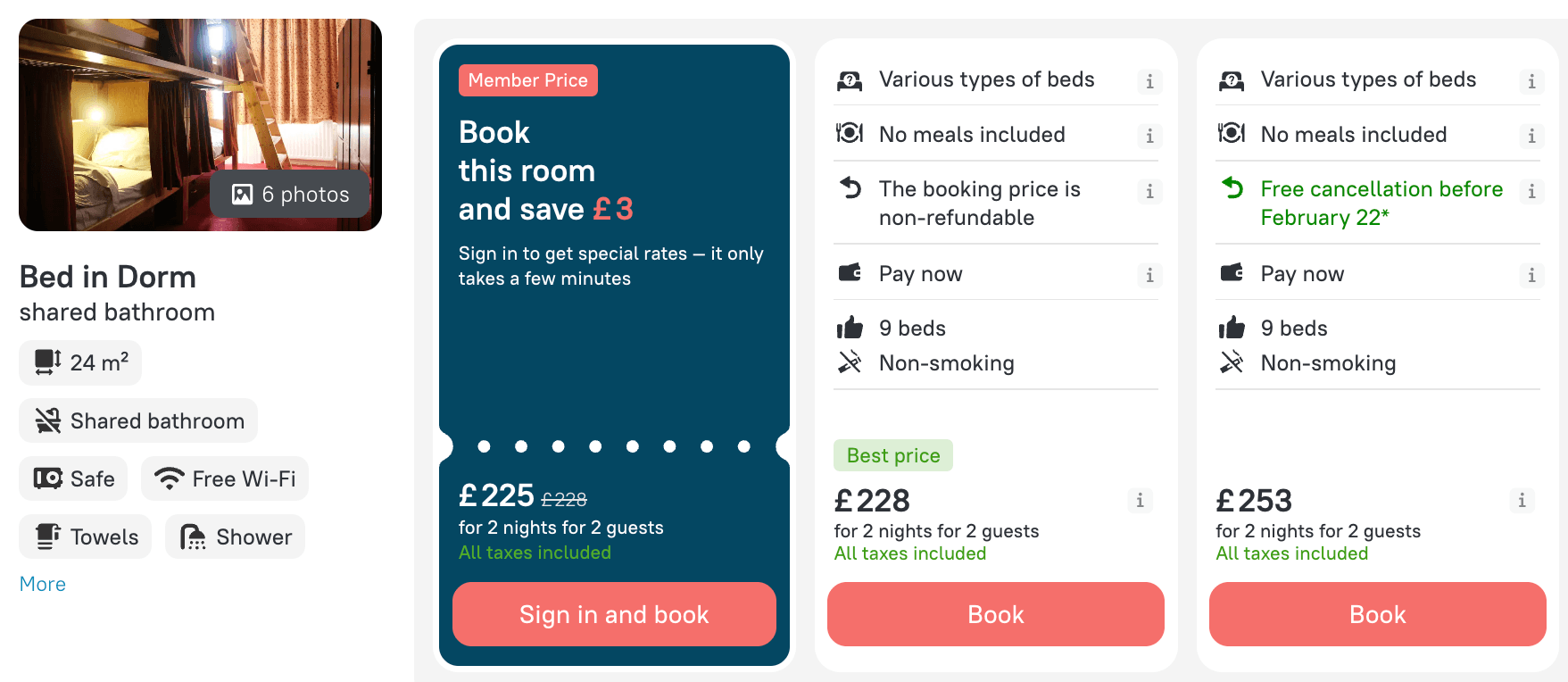 2 nights at Palmers Lodge Swiss Cottage London Hostel — member rate on ZenHotels