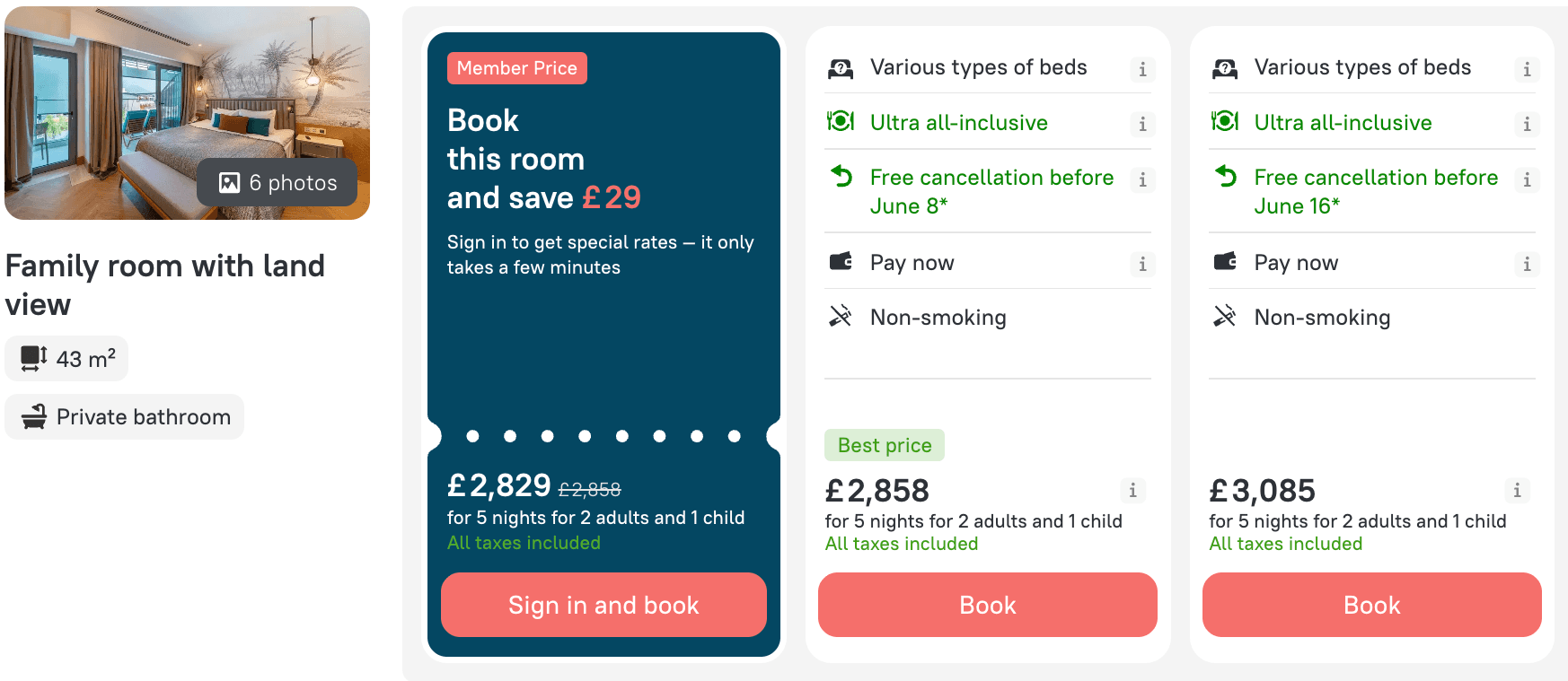 Liberty Fabay Hotel: Luxury beachfront escape for £2829 — member rate on ZenHotels